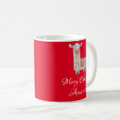 Niedliche Lamm-Weihnachten Kaffeetasse (VorderseiteRechts)
