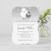 Niedliche Lammbrause Einladung (Stehend Vorderseite)