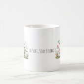 Niedliche Lämmer mit Akzenten aus Blumen und Patch Kaffeetasse (Mittel)