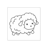Niedliche Lammfarbe Gummistempel (Prägung)