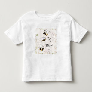 Niedliche Landbienen Big Sister Kleinkind T-shirt