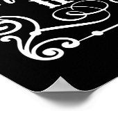 niedliche Landessperre regiert Wortart Poster (Ecke)