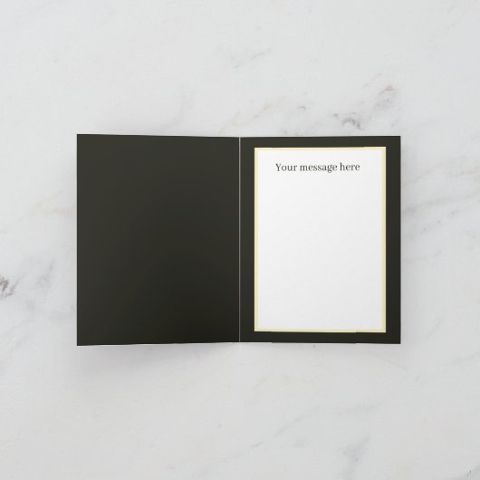 Niedliche Landkuh anpassbar Karte (Innenseite)