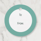 Niedliche Landkühe Geschenkanhänger (Rückseite)