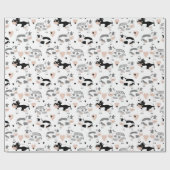 Niedliche Landkühe Geschenkpapier (Flach)
