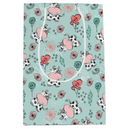 Niedliche Landkühe Mittlere Geschenktüte