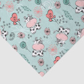 Niedliche Landkühe Seidenpapier (Detail)