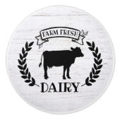 niedliche Landkuhfarm Frischküche Keramikknauf (Vorderseite)