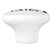 niedliche Landkuhfarm Frischküche Keramikknauf (Seitenansicht)