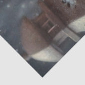 Niedliche Landmouse und rustikale Laternendekoutie Seidenpapier (Ausschnitt)