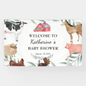 Niedliche Landschaft Babydusche im Hintergrund Banner (Horizontal)