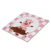 niedliche Landschweinliebhaber Keramik Fliesen (Seite)