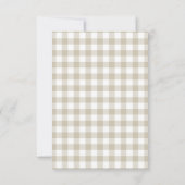 Niedliche Landtiere Barnyard Babydusche Dankeskarte (Rückseite)