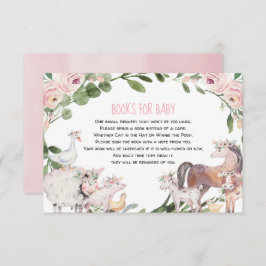 Niedliche Landtiere Barnyard Girl Bücher für Klein Begleitkarte