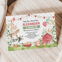 Niedliche Landtiere Geburtstagsparty Barnyard Bash