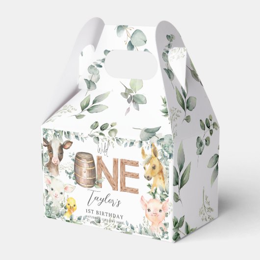 Niedliche Landtiere Grünpflanzen Junge Mädchen 1. Geschenkschachtel (Vorderseite)