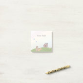 Niedliche Landtiere Kinder Rainbow Pferd Post-it Klebezettel (Auf Schreibtisch)