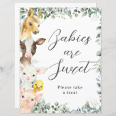 Niedliche Landtiere Kinder sind süße Leckerei Unte (Vorne/Hinten)