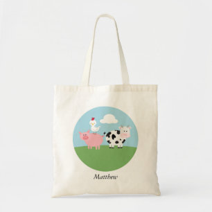 Niedliche Landtiere Kinder Tote Tasche