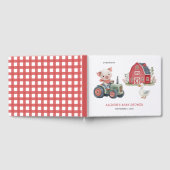 Niedliche Landtiere Schweinefleisch Barnyard Babyd Gästebuch (Voll)