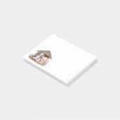 Niedliche Landtiere Schweinekuh Post-it Klebezettel (angewinkelt)