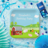 Niedliche Landtiere Unisex Geburtstag Pappteller (Party)