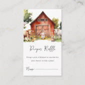 Niedliche Landtiere Windelwinddusche Begleitkarte (Vorderseite)