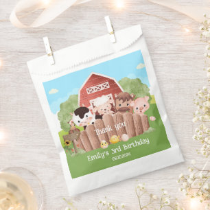 Niedliche Landtiere zum Geburtstag Geschenktütchen