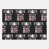 Niedliche landwirtschaftliche Kuh: Mama der Jungti Geschenkpapier Set (Vorderseite 3)