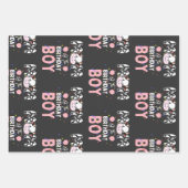 Niedliche landwirtschaftliche Kuh: Mama der Jungti Geschenkpapier Set (Vorderseite)