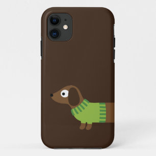 Niedliche lange Dackel-Illustration Case-Mate iPhone Hülle