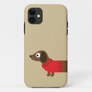 Niedliche lange Dackel-Illustration Case-Mate iPhone Hülle