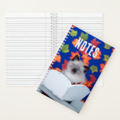 Niedliche Langhaarkatze Notizblock (Innen)