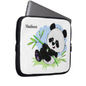 Niedliche Laptop-Ärmel des Panda individuellen Nam Laptopschutzhülle (Vorne Rechts)