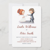 Niedliche Lässige einfache Brautgroom-Hochzeit Einladung (Vorderseite)