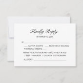 Niedliche Lässige Hochzeitkarte Einladung (Vorderseite)