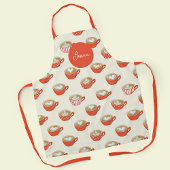 Niedliche Latte Art in Red Coffee Mugs Muster Schürze