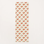 Niedliche Latte Art in Red Coffee Mugs Muster Yogamatte (Vorderseite)