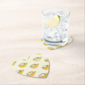 Niedliche Latte Art in Yellow Coffee Mugs Muster Untersetzer (Vor Ort)