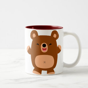 Niedliche Laughing Cartoon Bären Tasse