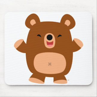 Niedliche Laughing Cartoon Bärenmousepad Mousepad