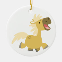 Niedliche Laughing Cartoon Pony Ornament