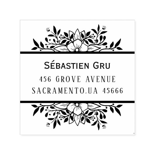 Niedliche Laurel-Foliage Permastempel (Design)