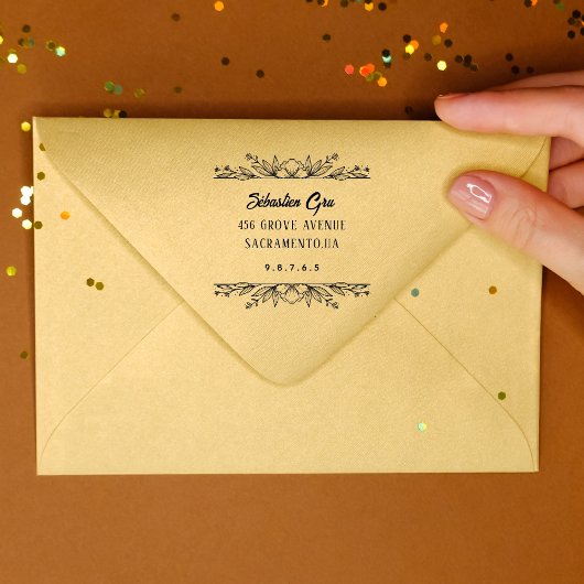 Niedliche Laurel-Foliage Permastempel