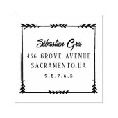 Niedliche Laurel-Foliage Permastempel (Design)