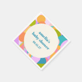 Niedliche Lavendel Blue Baby Dusche nach Maß Serviette (Ecke)