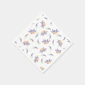 Niedliche Lavendel Blume Feier Serviette (Ecke)