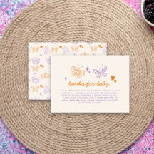 Niedliche Lavendel & Orange Butterfly Babydusche