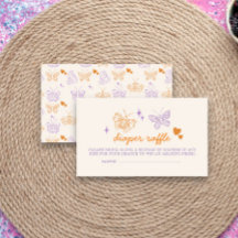 Niedliche Lavendel & Orange Butterfly Babydusche