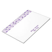 Niedliche Lavendelmuster Aquarellfarben Blume Notizblock (angewinkelt)